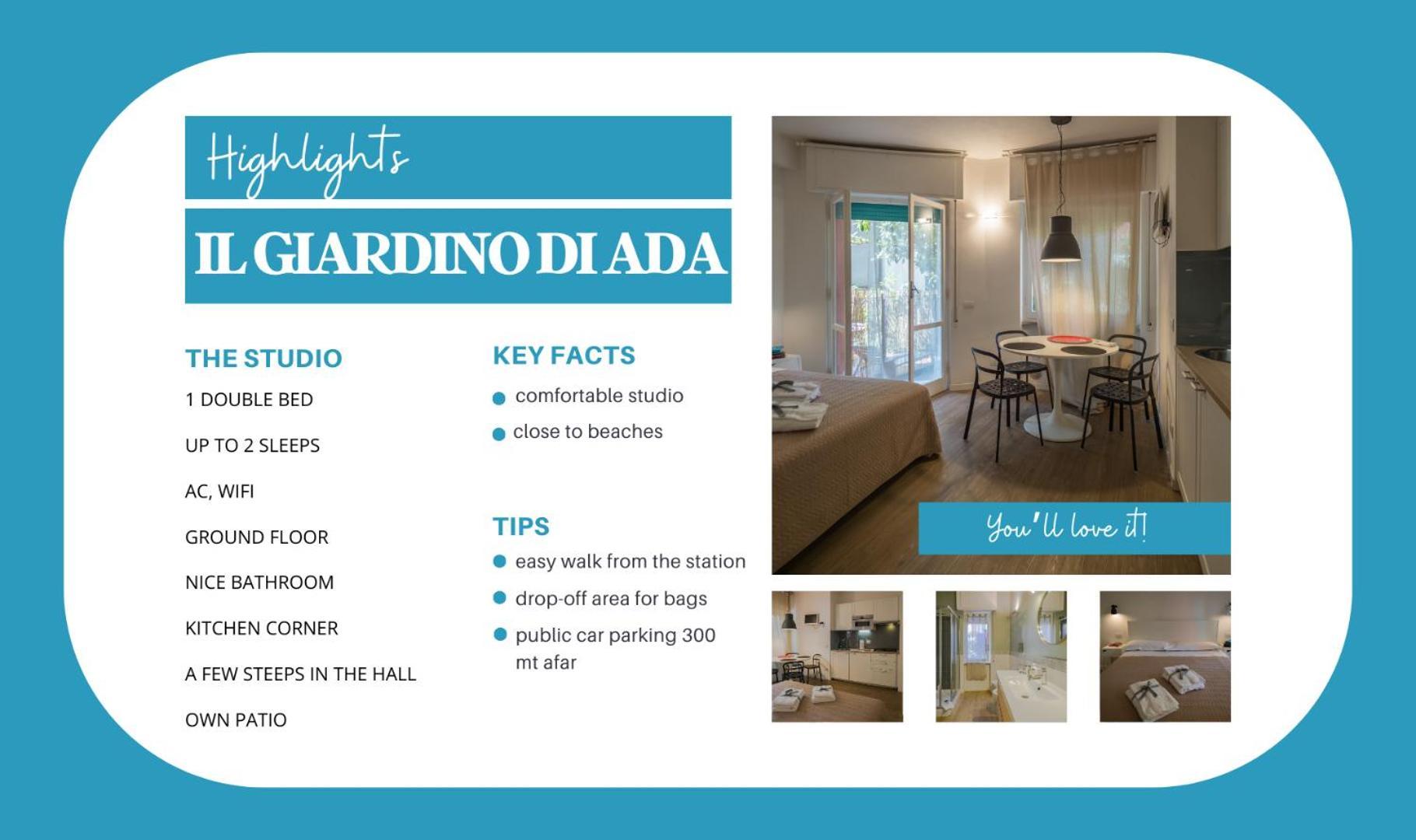 Il Giardino Di Ada Ground Floor Studio With Ac And Patio Apartment มอนเตรอสโซ อัล มาเร ภายนอก รูปภาพ